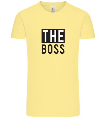 The Boss Design - Comfort Unisex T-Shirt_AMARELO CLARO_front