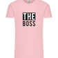 The Boss Design - Comfort Unisex T-Shirt_CANDY PINK_front