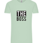 The Boss Design - Comfort Unisex T-Shirt_ICE GREEN_front