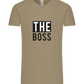 The Boss Design - Comfort Unisex T-Shirt_KHAKI_front