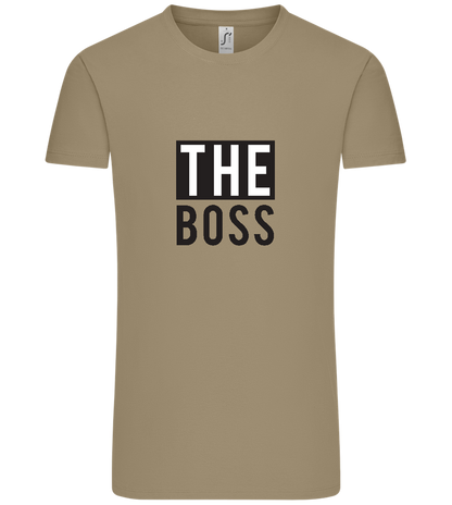 The Boss Design - Comfort Unisex T-Shirt_KHAKI_front