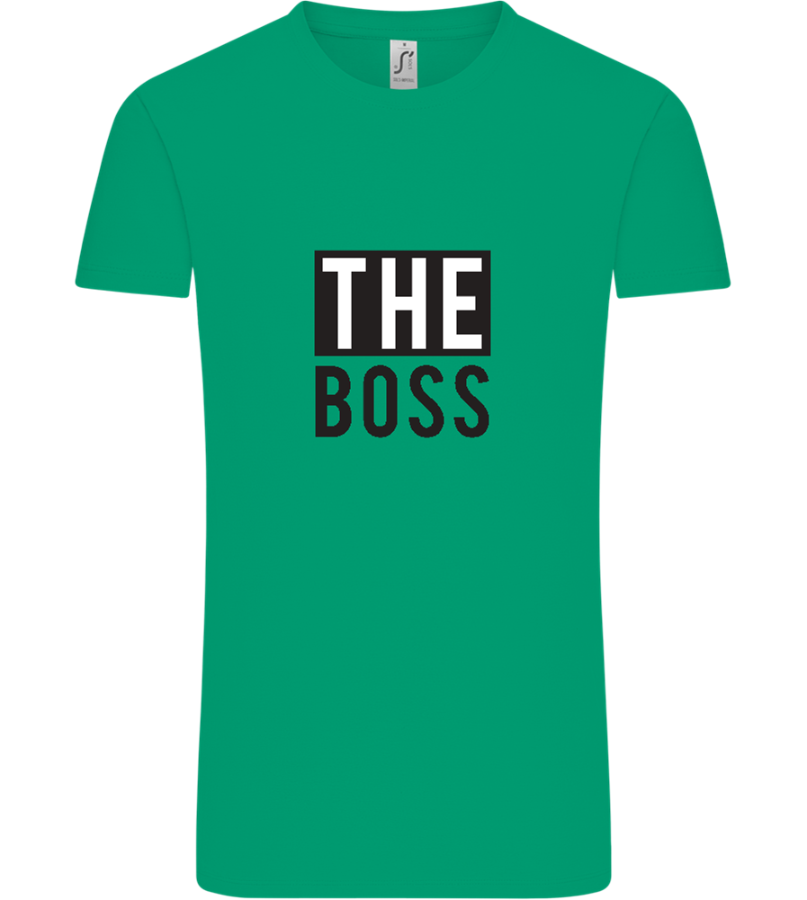 The Boss Design - Comfort Unisex T-Shirt_SPRING GREEN_front