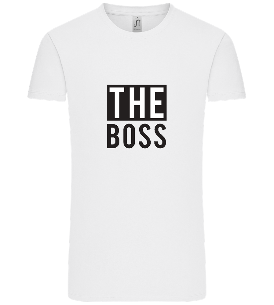 The Boss Design - Comfort Unisex T-Shirt_WHITE_front