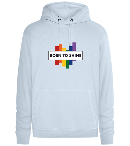 Born to Shine Design - Premium unisex hoodie_CREAMY BLUE_front