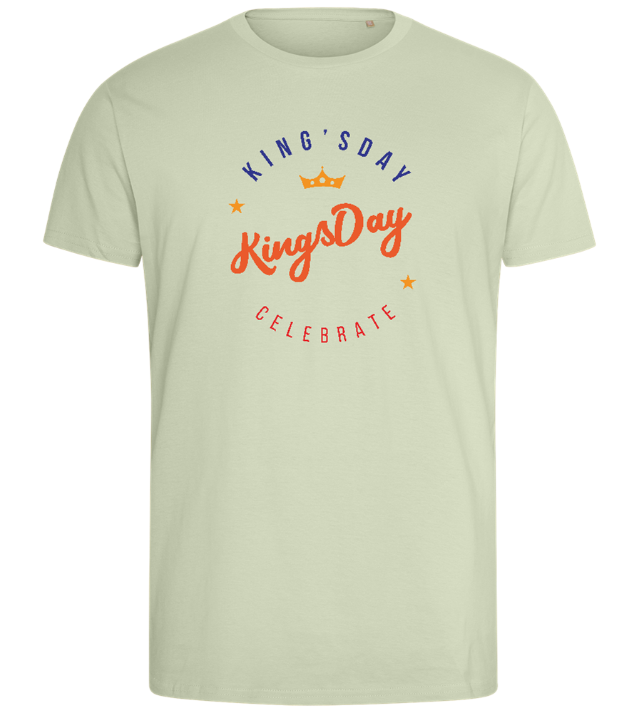 Celebrate Kingsday Design - Comfort men's fitted t-shirt_SILESTONE_front