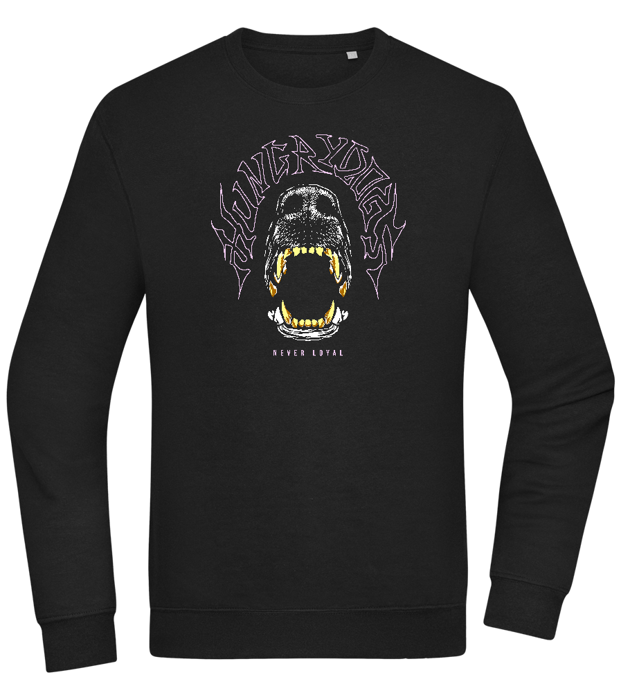 Hungry Dogs Design - Comfort Essential Unisex Sweater_BLACK_front