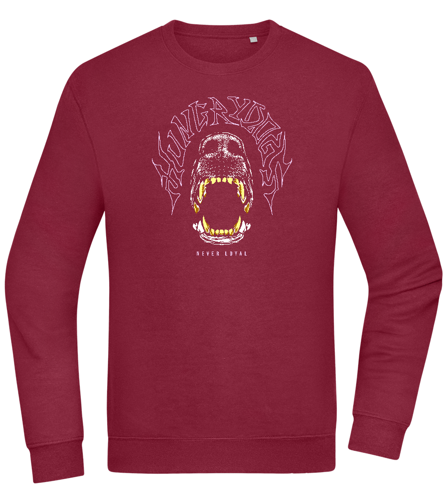 Hungry Dogs Design - Comfort Essential Unisex Sweater_BORDEAUX_front