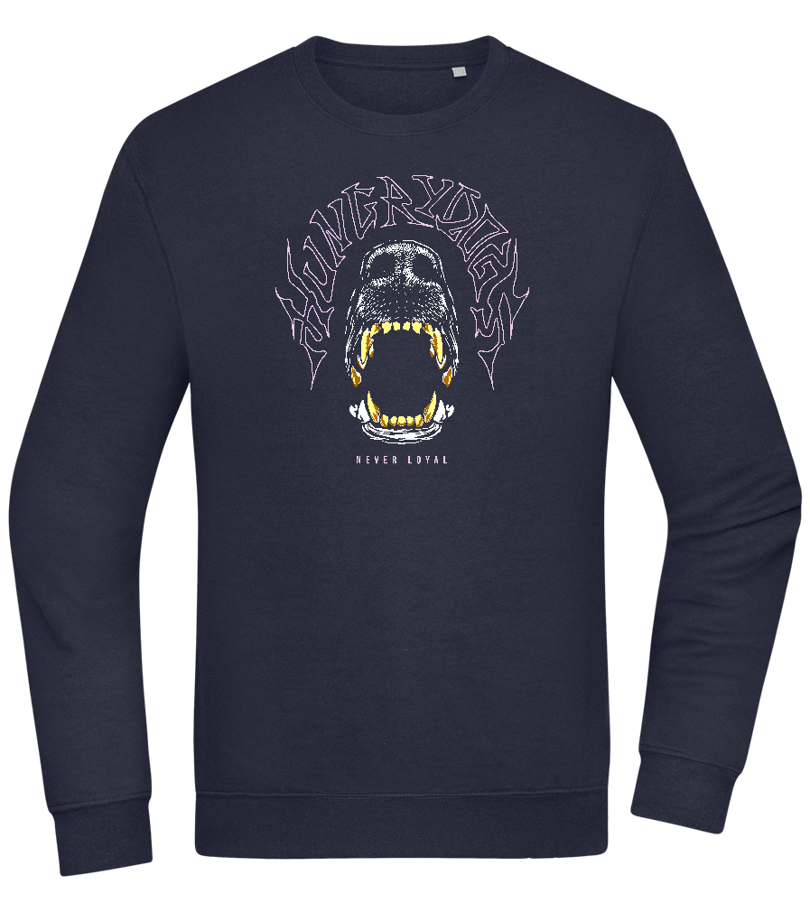 Hungry Dogs Design - Comfort Essential Unisex Sweater_FRENCH NAVY_front