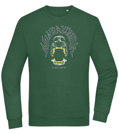 Hungry Dogs Design - Comfort Essential Unisex Sweater_GREEN BOTTLE_front