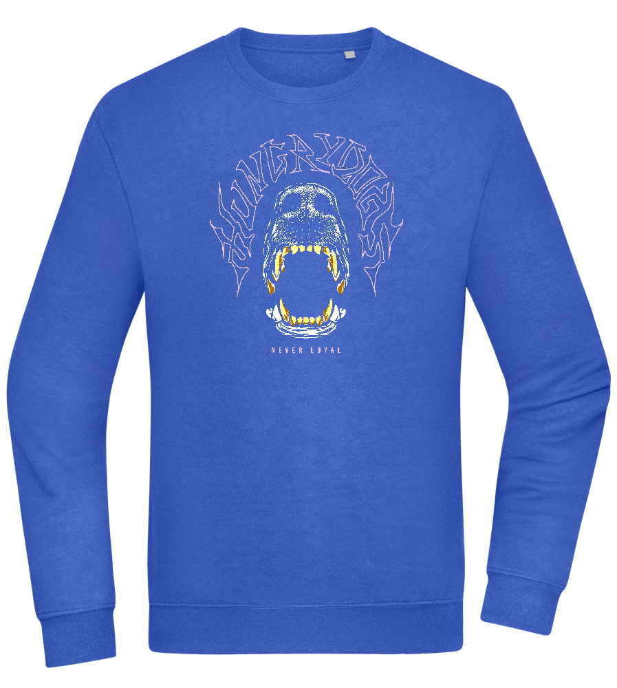 Hungry Dogs Design - Comfort Essential Unisex Sweater_ROYAL_front