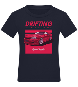Drifting Not A Crime Design - Comfort boys fitted t-shirt