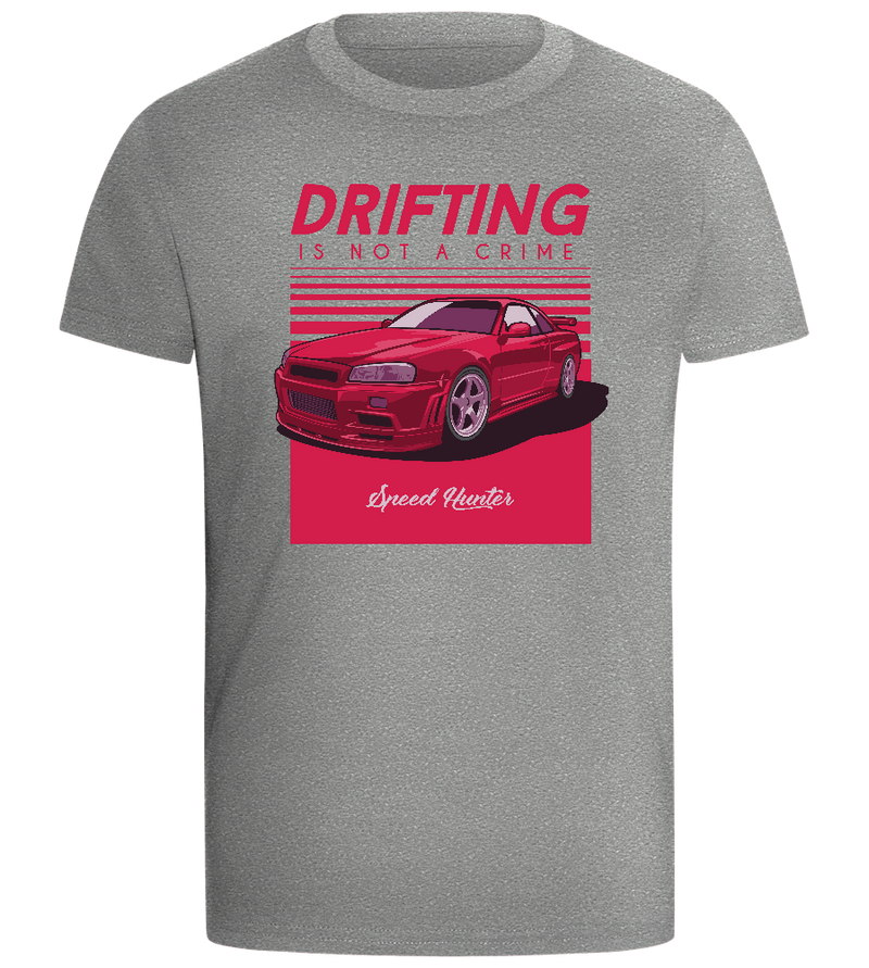 Drifting Not A Crime Design - Comfort boys fitted t-shirt_ORION GREY_front