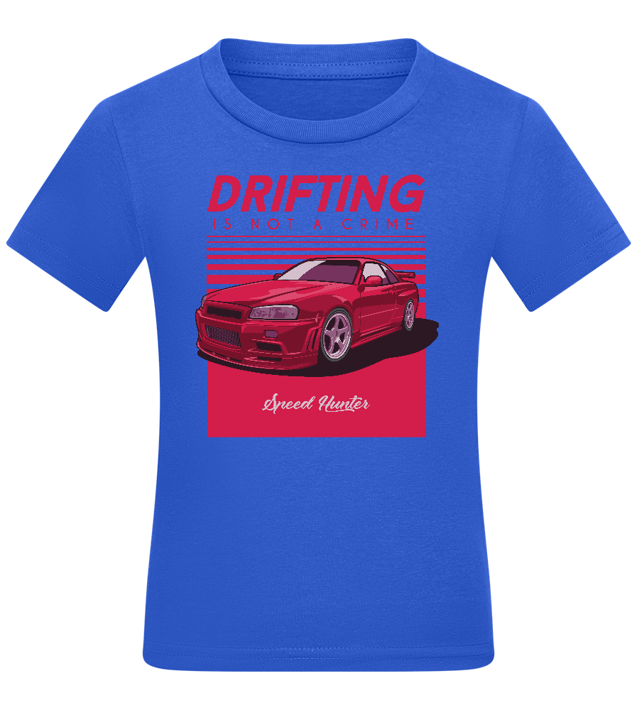 Drifting Not A Crime Design - Comfort boys fitted t-shirt_ROYAL_front