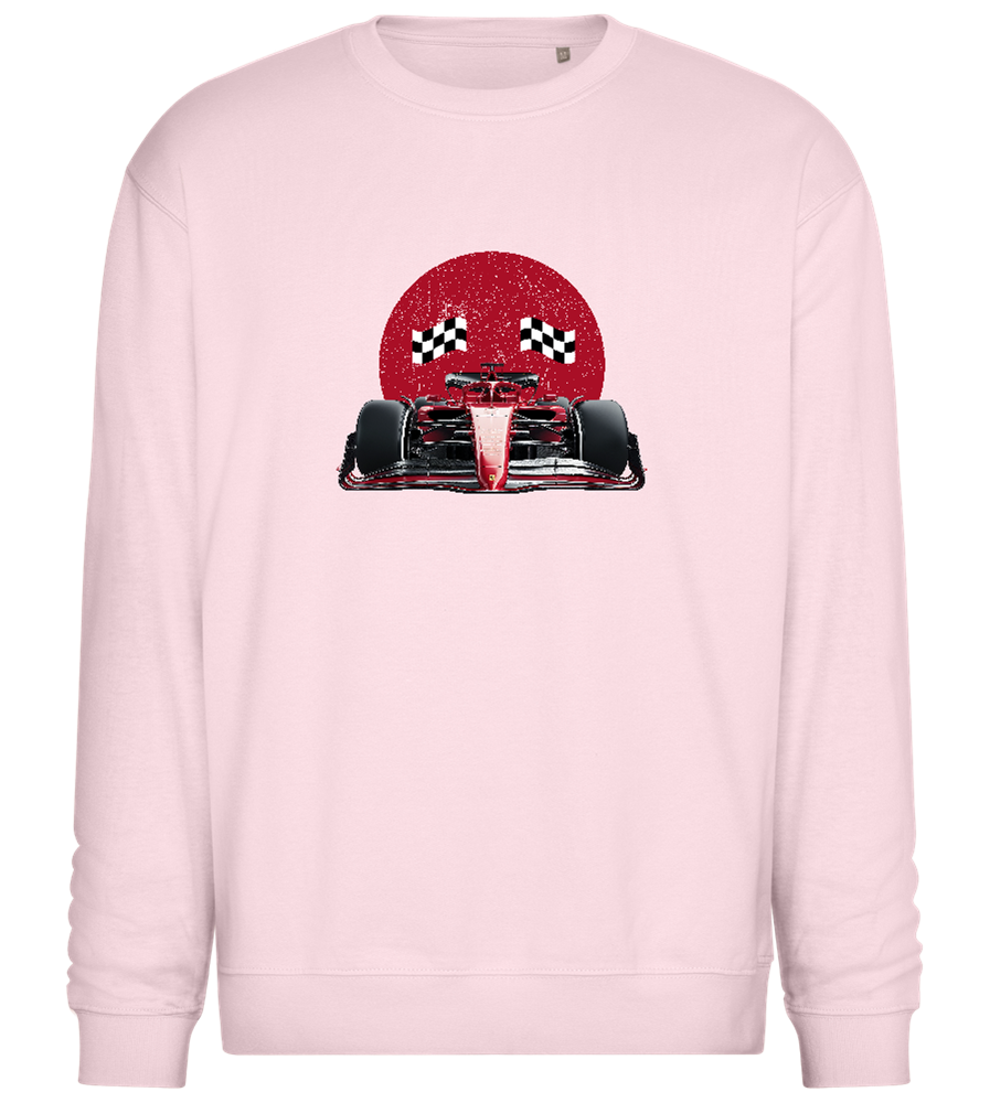 Speed Demon Design - Comfort Essential Unisex Sweater_LIGHT PEACH ROSE_front