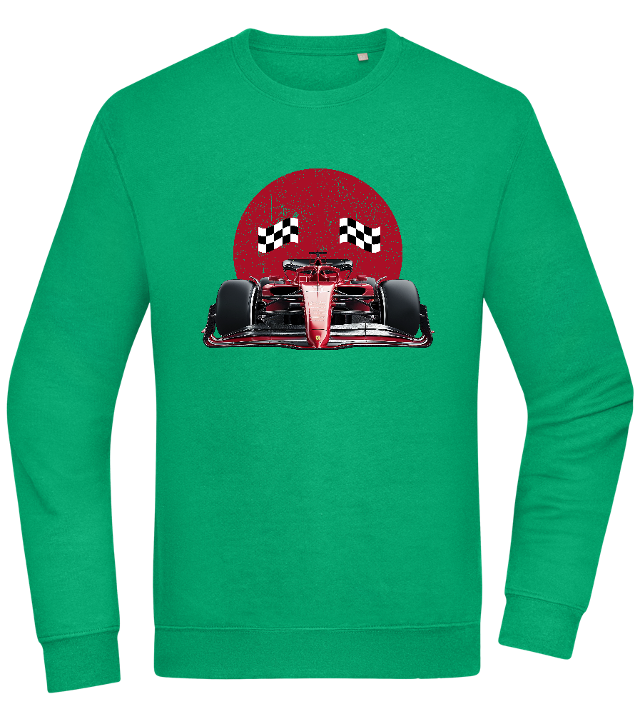 Speed Demon Design - Comfort Essential Unisex Sweater_MEADOW GREEN_front