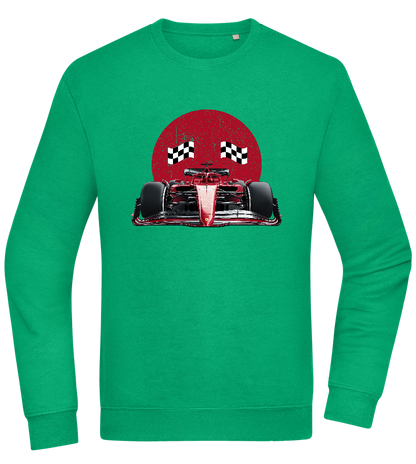 Speed Demon Design - Comfort Essential Unisex Sweater_MEADOW GREEN_front