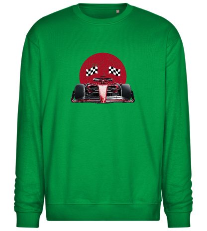 Speed Demon Design - Comfort Essential Unisex Sweater_MEADOW GREEN_front