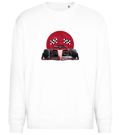 Speed Demon Design - Comfort Essential Unisex Sweater_WHITE_front