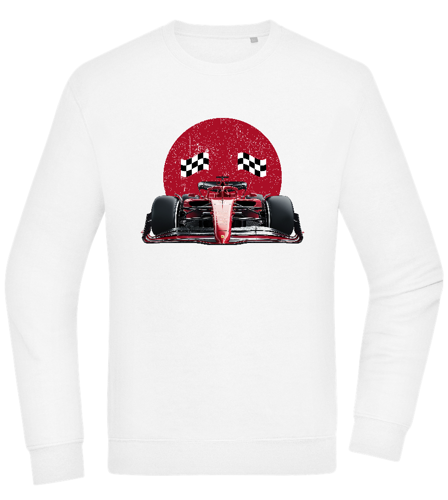 Speed Demon Design - Comfort Essential Unisex Sweater_WHITE_front