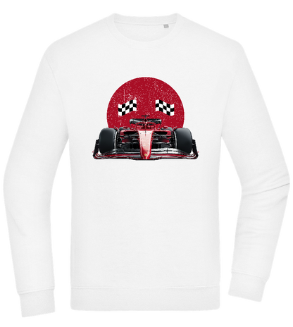 Speed Demon Design - Comfort Essential Unisex Sweater_WHITE_front