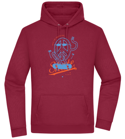 Skate Peace Design - Premium Essential Unisex Hoodie_BORDEAUX_front