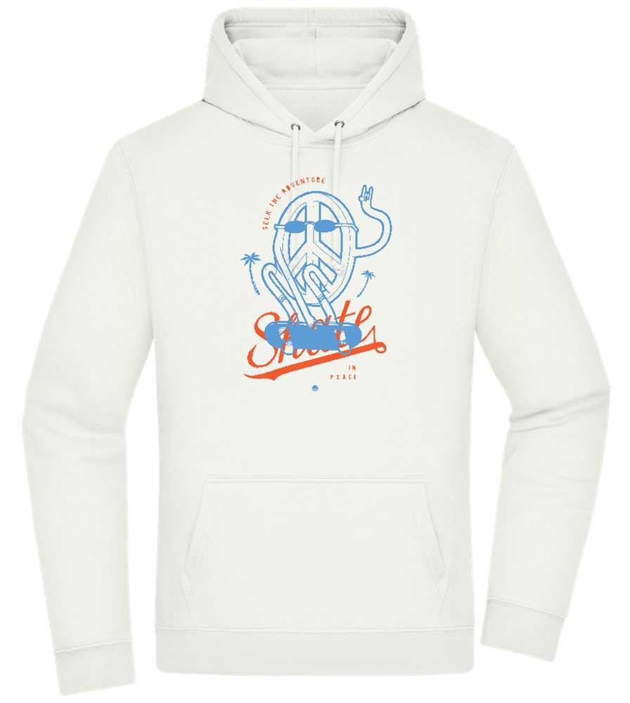 Skate Peace Design - Premium Essential Unisex Hoodie_CREAMY GREEN_front