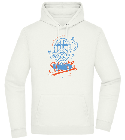 Skate Peace Design - Premium Essential Unisex Hoodie_CREAMY GREEN_front