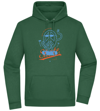 Skate Peace Design - Premium Essential Unisex Hoodie_GREEN BOTTLE_front