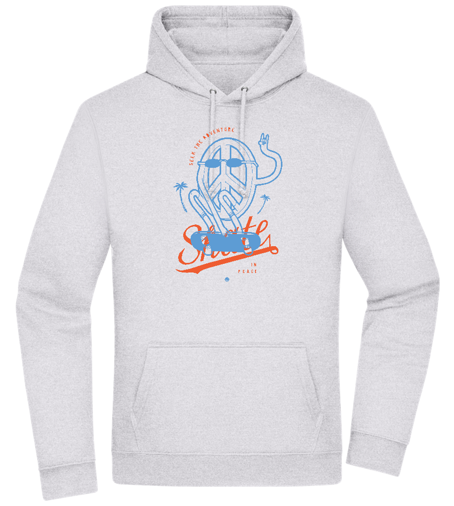 Skate Peace Design - Premium Essential Unisex Hoodie_ORION GREY II_front