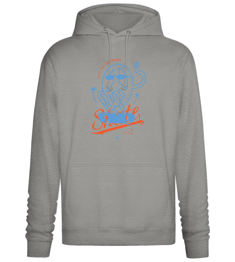 Skate Peace Design - Premium Essential Unisex Hoodie_ORION GREY II_front