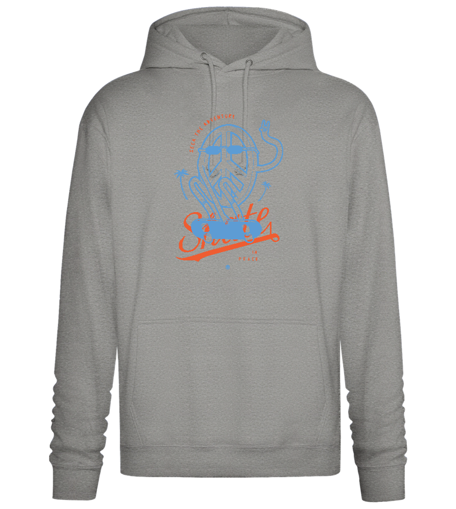 Skate Peace Design - Premium Essential Unisex Hoodie_ORION GREY II_front