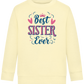 Best Sister Ever Design - Comfort Kids Sweater_AMARELO CLARO_front