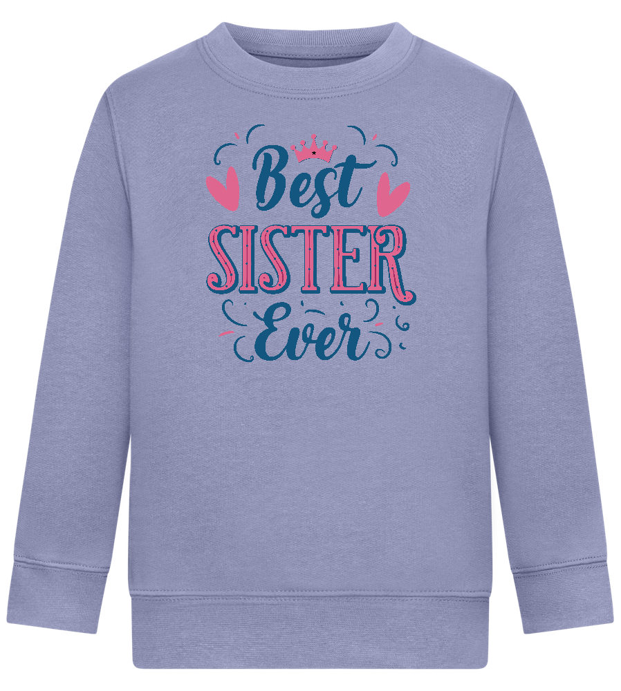 Best Sister Ever Design - Comfort Kids Sweater_BLUE_front