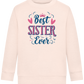 Best Sister Ever Design - Comfort Kids Sweater_LIGHT PEACH ROSE_front