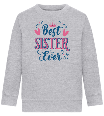 Best Sister Ever Design - Comfort Kids Sweater_ORION GREY II_front