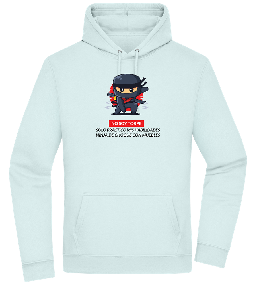 Ninja Design - Premium Essential Unisex Hoodie_ARCTIC BLUE_front