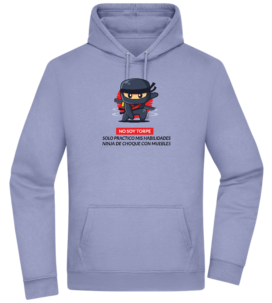 Ninja Design - Premium Essential Unisex Hoodie_BLUE_front