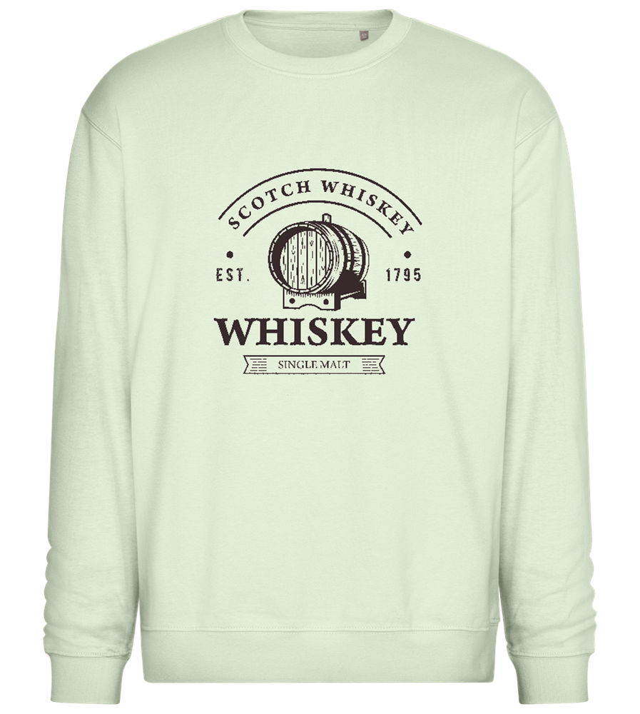 Scotch Whiskey Barrell Design - Comfort Essential Unisex Sweater_CREAMY GREEN_front