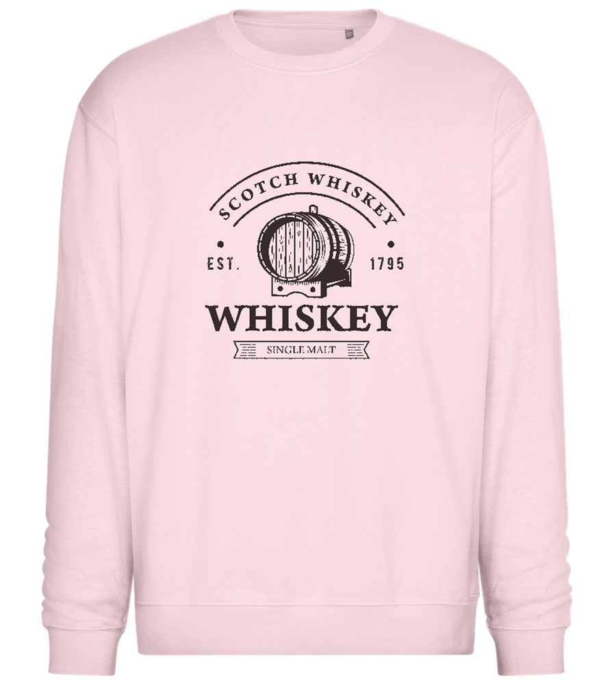 Scotch Whiskey Barrell Design - Comfort Essential Unisex Sweater_LIGHT PEACH ROSE_front