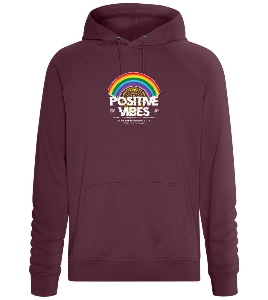 Positive Vibes Design - Comfort unisex hoodie_BORDEAUX_front