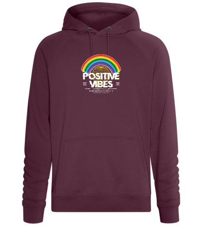 Positive Vibes Design - Comfort unisex hoodie_BORDEAUX_front