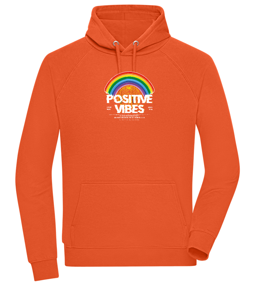 Positive Vibes Design - Comfort unisex hoodie_BURNT ORANGE_front