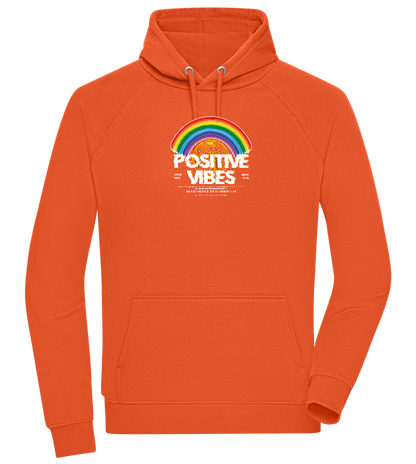 Positive Vibes Design - Comfort unisex hoodie_BURNT ORANGE_front