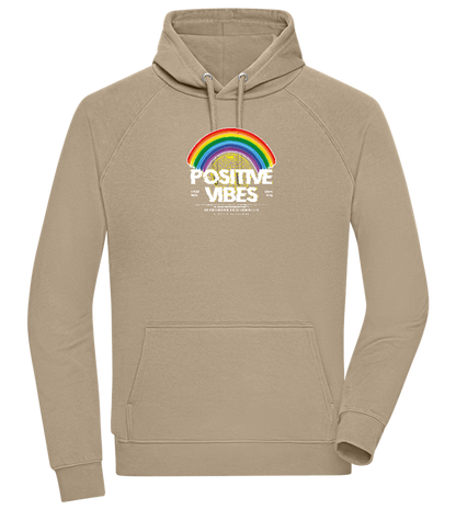 Positive Vibes Design - Comfort unisex hoodie_KHAKI_front