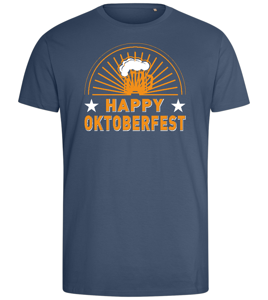 Happy Oktoberfest Design - Comfort men's fitted t-shirt_DENIM_front