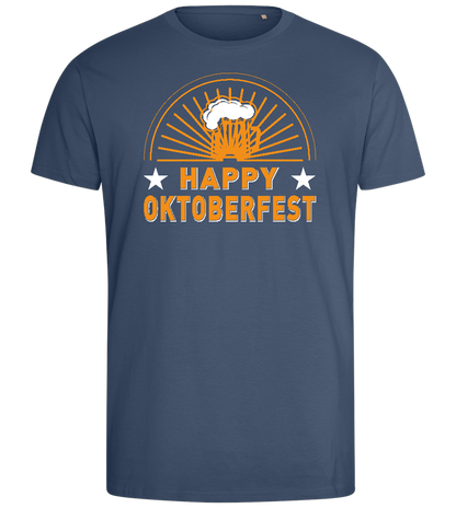 Happy Oktoberfest Design - Comfort men's fitted t-shirt_DENIM_front