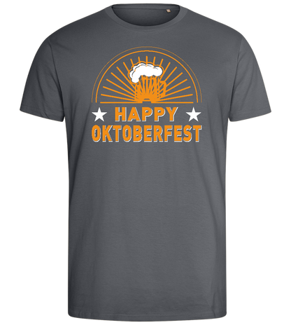 Happy Oktoberfest Design - Comfort men's fitted t-shirt_MOUSE GREY_front