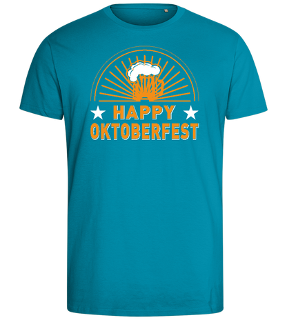 Happy Oktoberfest Design - Comfort men's fitted t-shirt_TURQUOISE_front