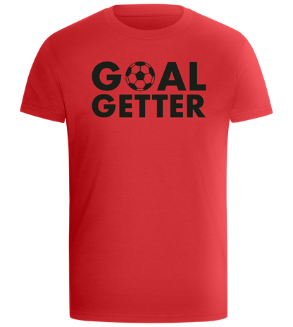 Goal Getter Ball Design - Comfort boys fitted t-shirt_RED_front