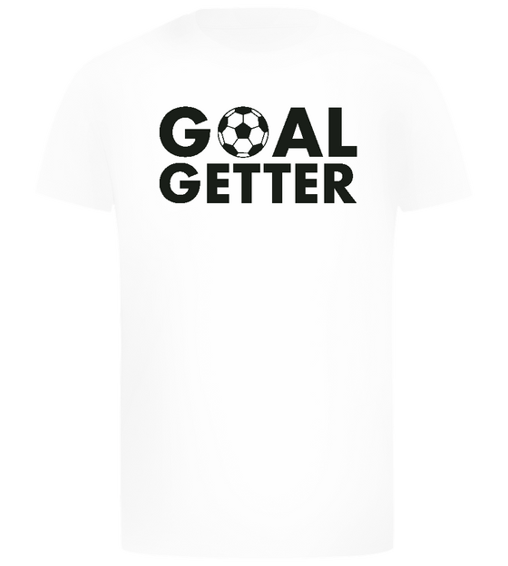 Goal Getter Ball Design - Comfort boys fitted t-shirt_WHITE_front
